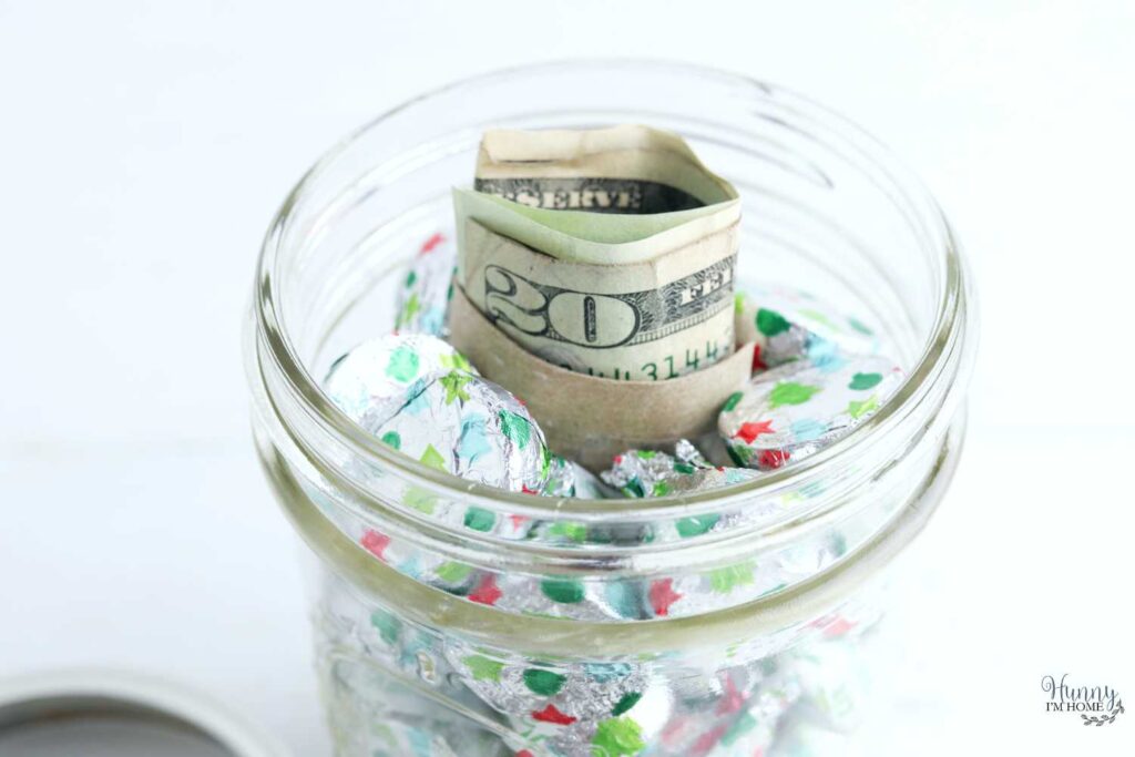 hidden money in a mason jar