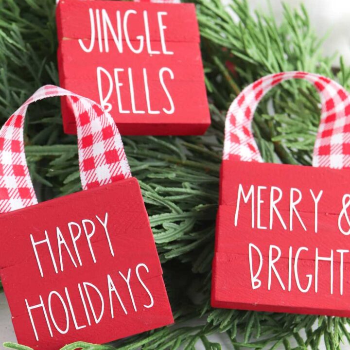 how to make jenga ornaments