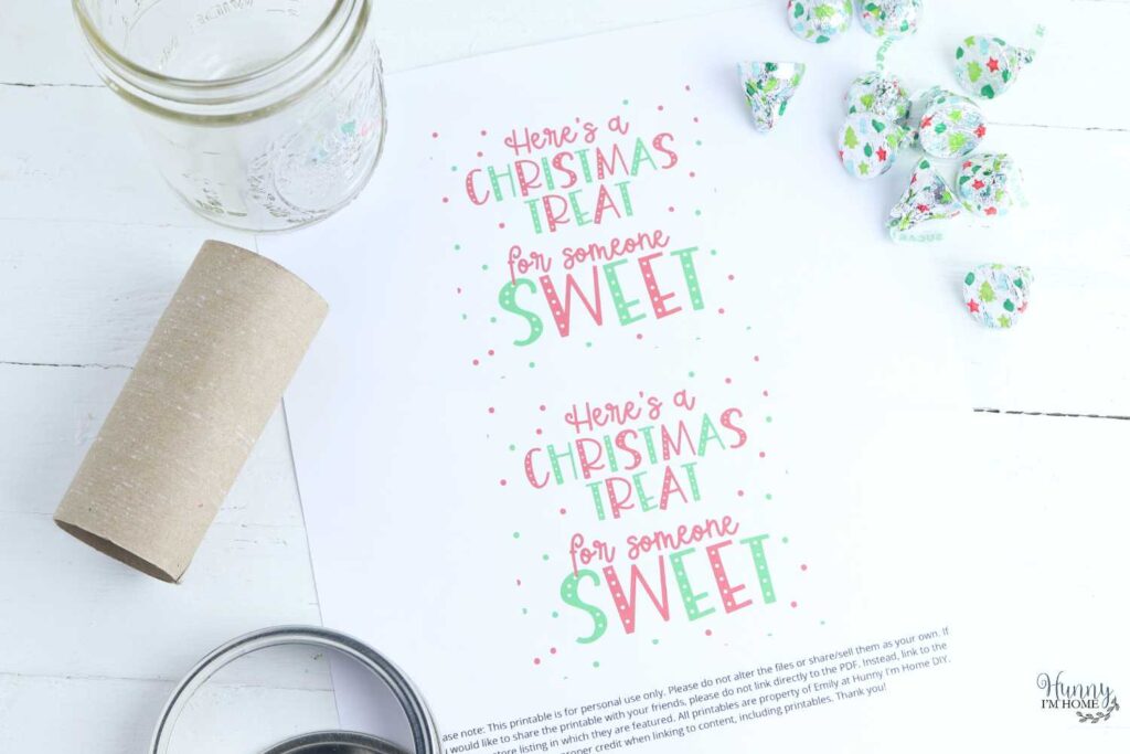 money in a jar gift tag