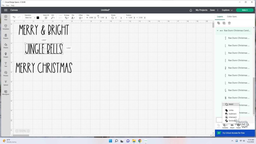 rae dunn merry christmas svg