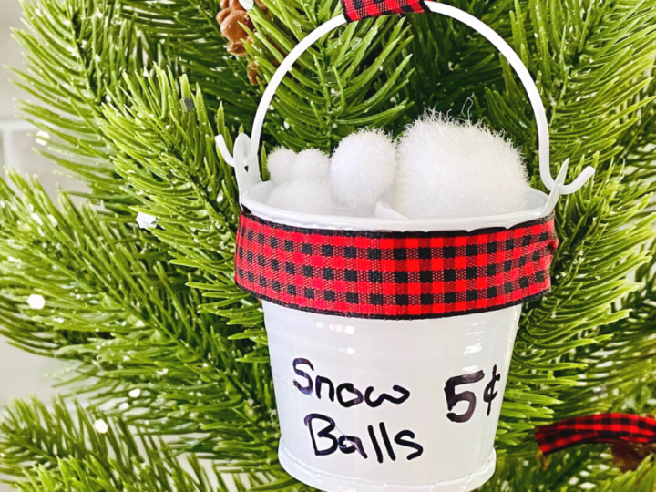 Image for DIY Bucket of Snowballs Ornament