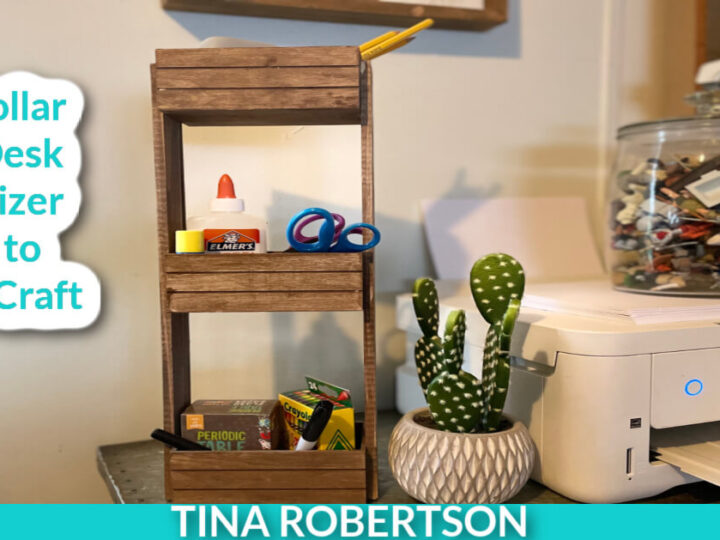 Image for Clever DIY Dollar Tree Desk Organizer Back to School Craft
