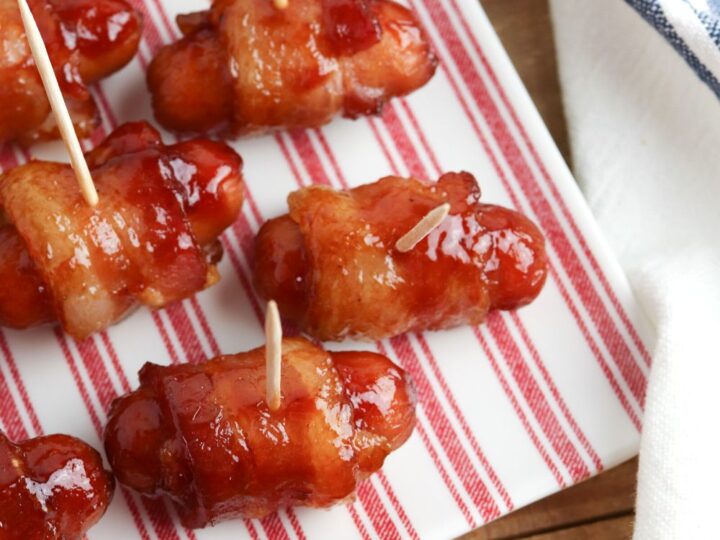 BBQ bacon wrapped little smokies