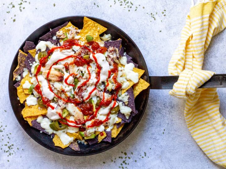 Image for Crab Nachos with Garlic Yogurt Sauce