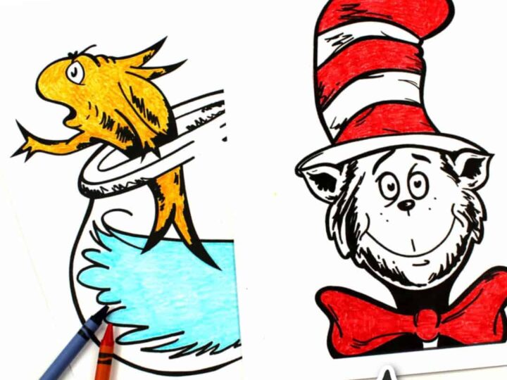 Image for Free Cat In The Hat Coloring Pages