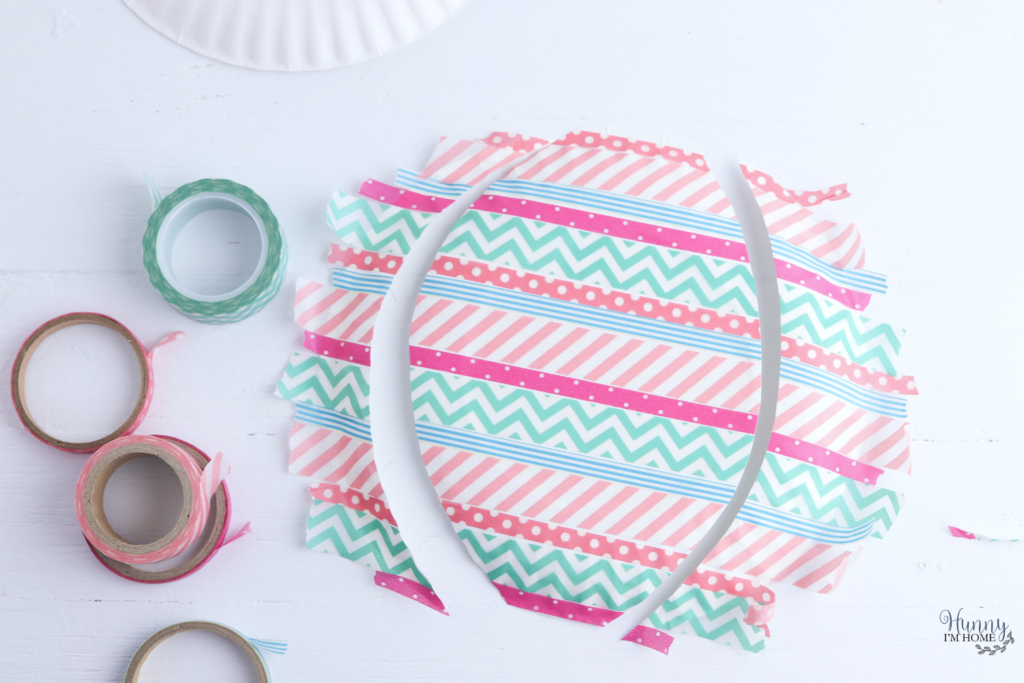 preschool paper plate easter egg
