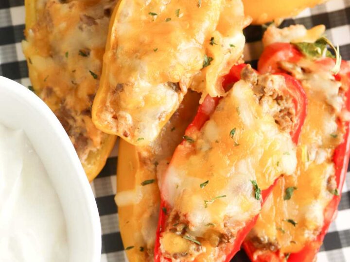 taco stuffed sweet peppers