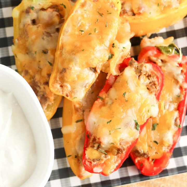 taco stuffed sweet peppers