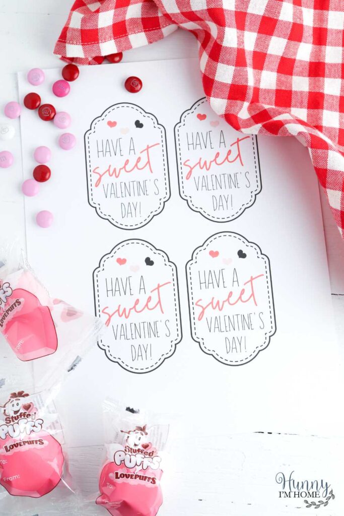 valentine gift tag free printable