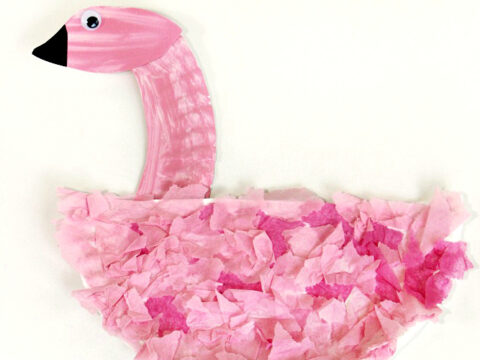 Image for Easy Paper Plate Flamingo Craft for Kids