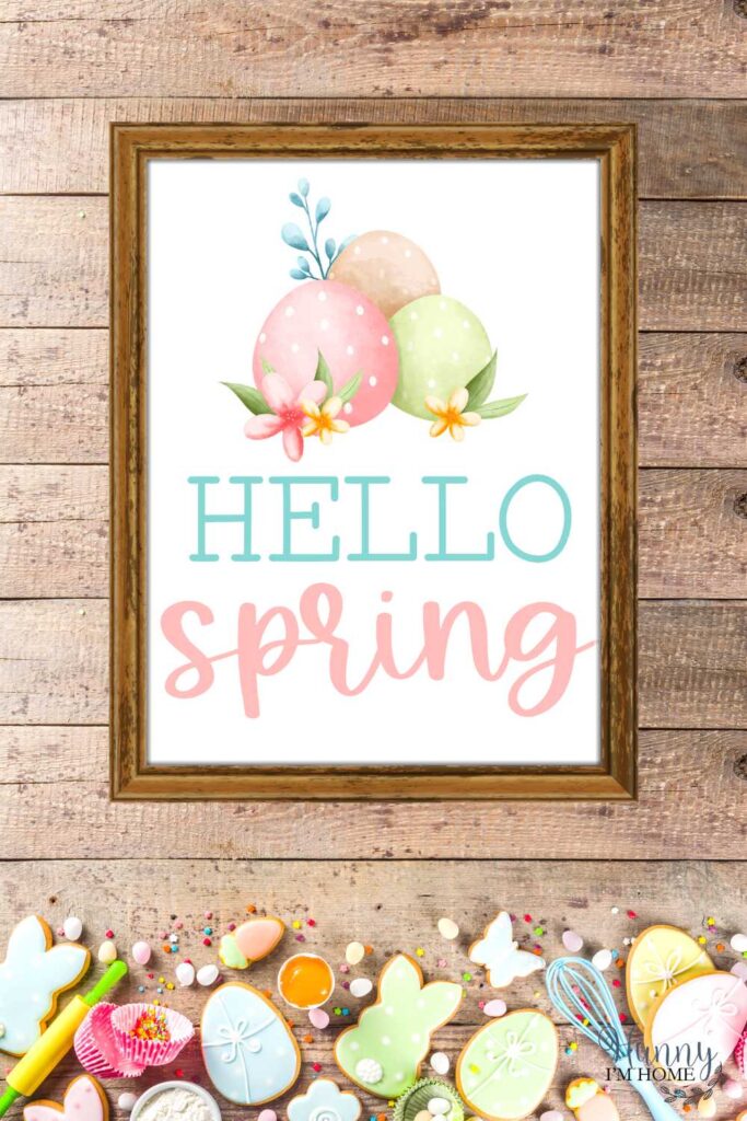 Hello spring farmhouse printable