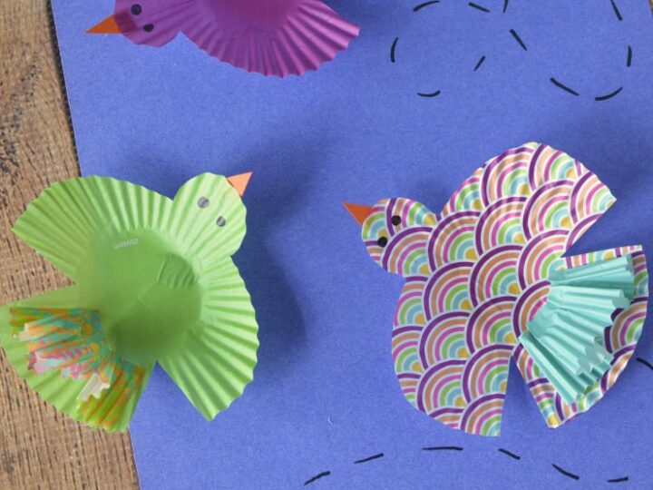 Image for Cupcake Wrapper Birds Kids Craft