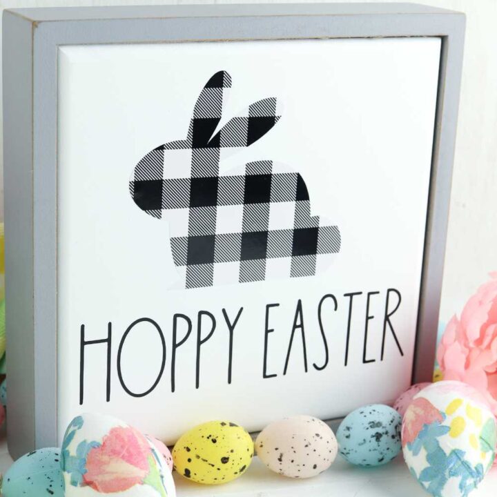 buffalo check easter sign