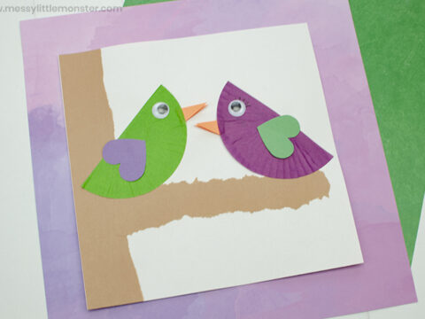 Image for Cupcake Liner Love Bird Craft