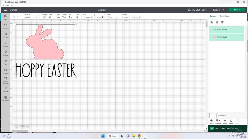 rae dun easter sign cricut craft