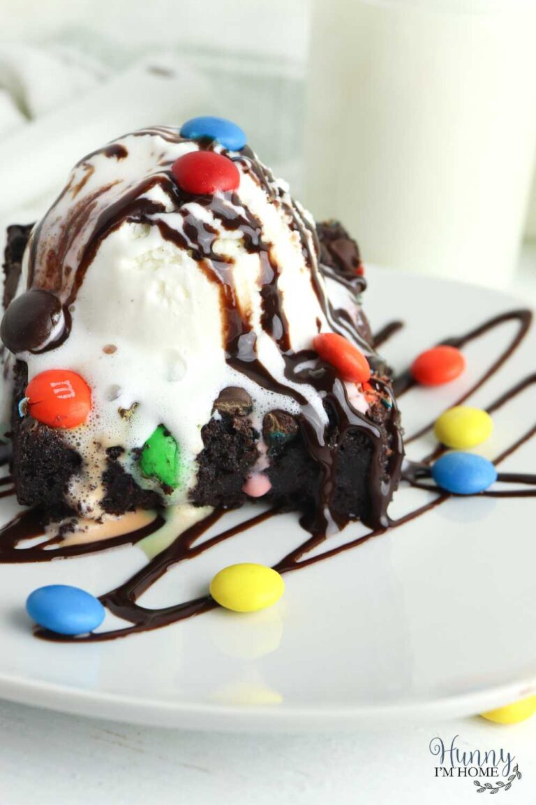Gluten Free Chocolate Dump Cake with M&Ms