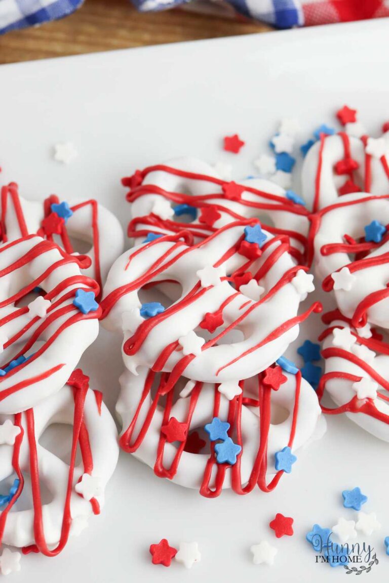 Patriotic 4th of July Pretzels Party Snacks