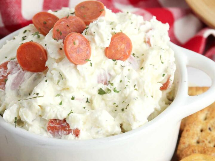 Image for Simple Cold Pizza Dip with Cream Cheese