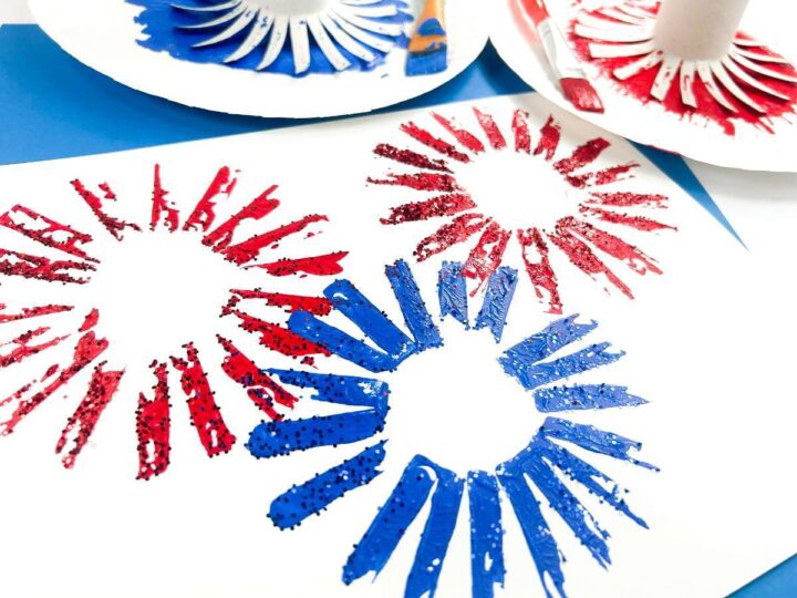 Image for Fun Toilet Paper Roll Fireworks Painting