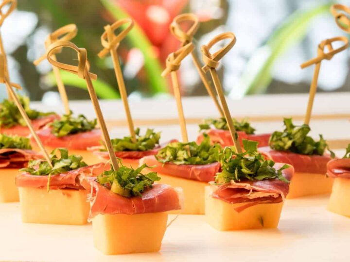 Image for Melon & Prosciutto Skewers With Greens