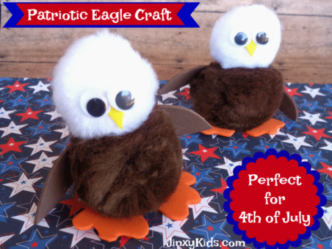 Image for Kids Eagle Craft with Pom Poms