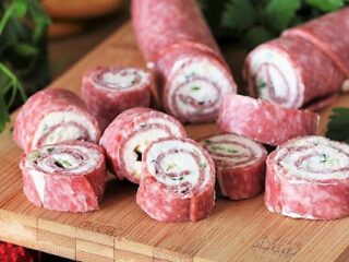 Image for Quick & Easy Salami Cream Cheese Roll-Ups