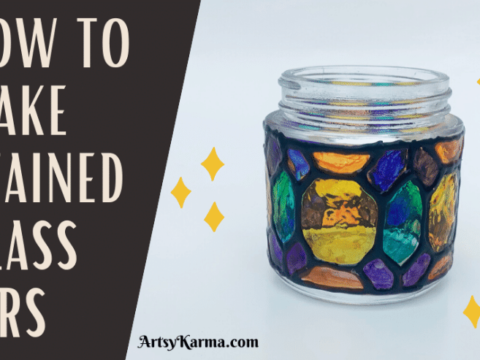 Image for DIY Faux Stained Glass Jar Lanterns