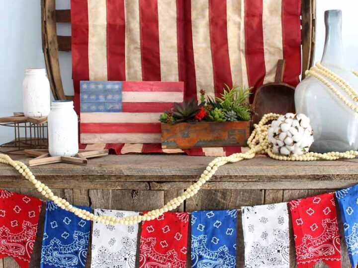 Image for How to Make Patriotic Bunting from Bandanas
