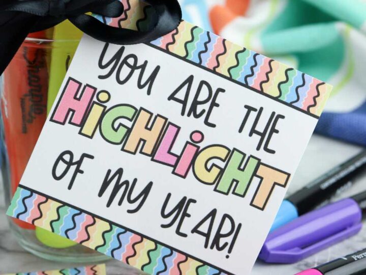 marker teacher gift tag
