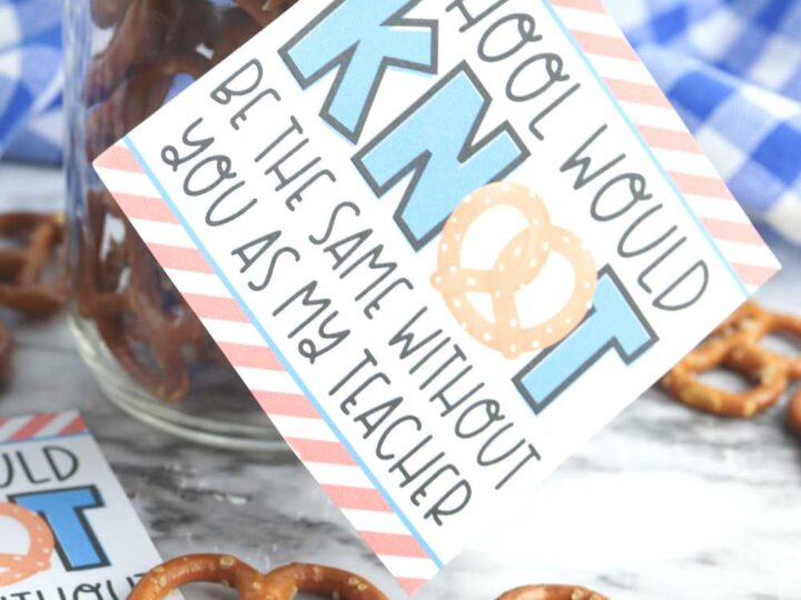 teacher appreciation pretzel gift