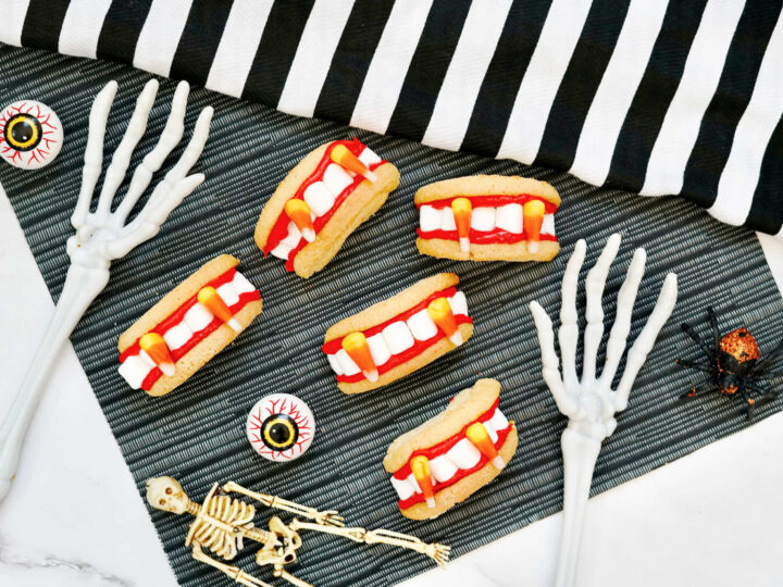 Image for Vampire Fang Cookies {EASY Halloween Treat}