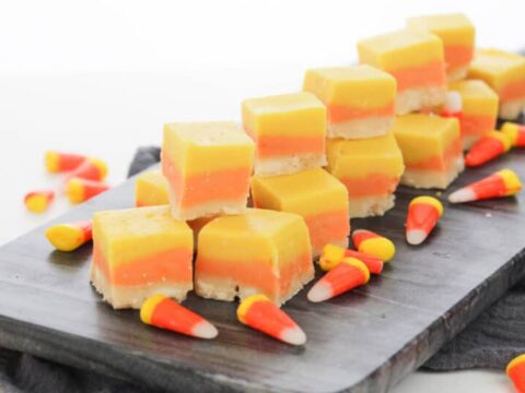 Image for Pretty Candy Corn Halloween Fudge Recipe