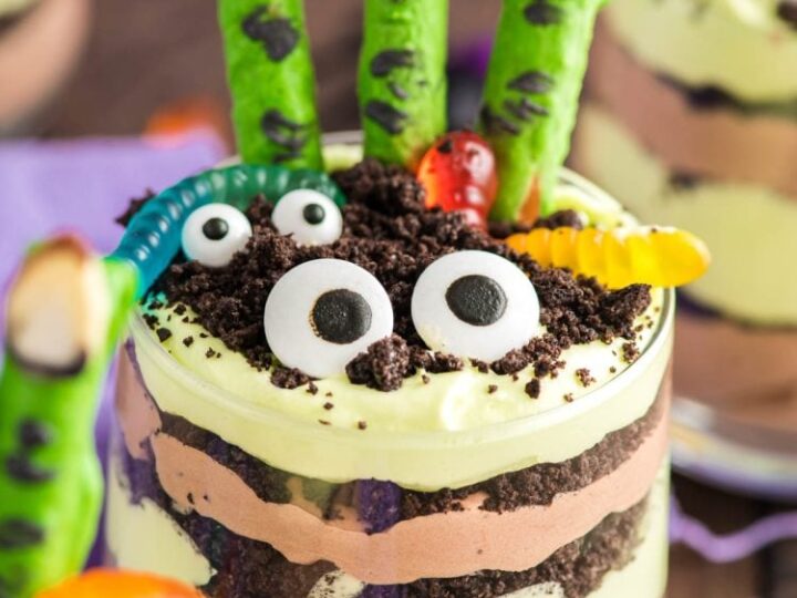 Image for Easy Halloween Dirt Cups Recipe