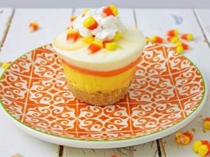 Image for Miniature Candy Corn Cheesecakes