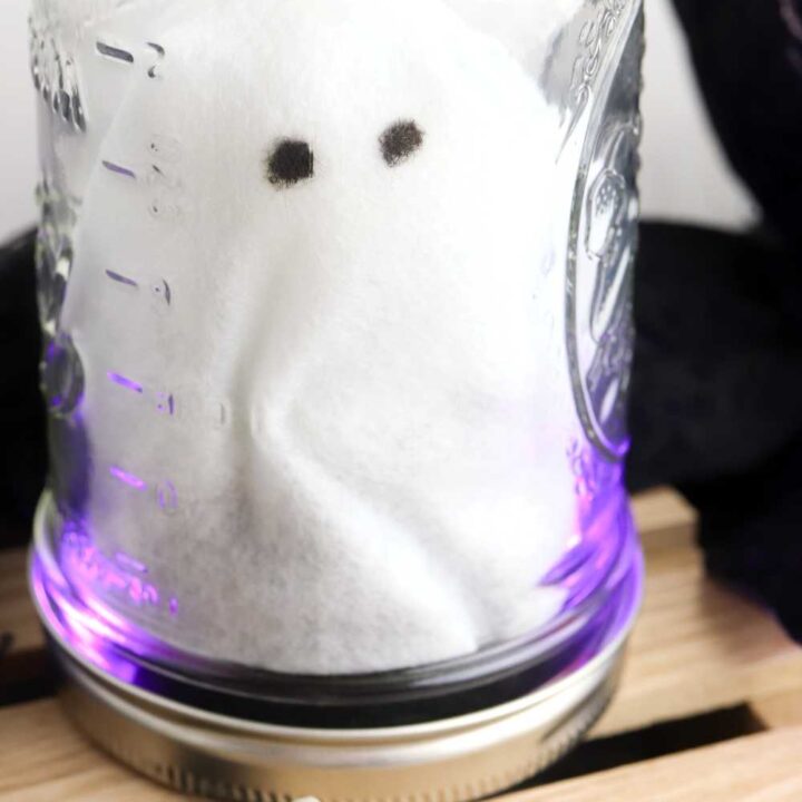 DIY pet ghost in a jar