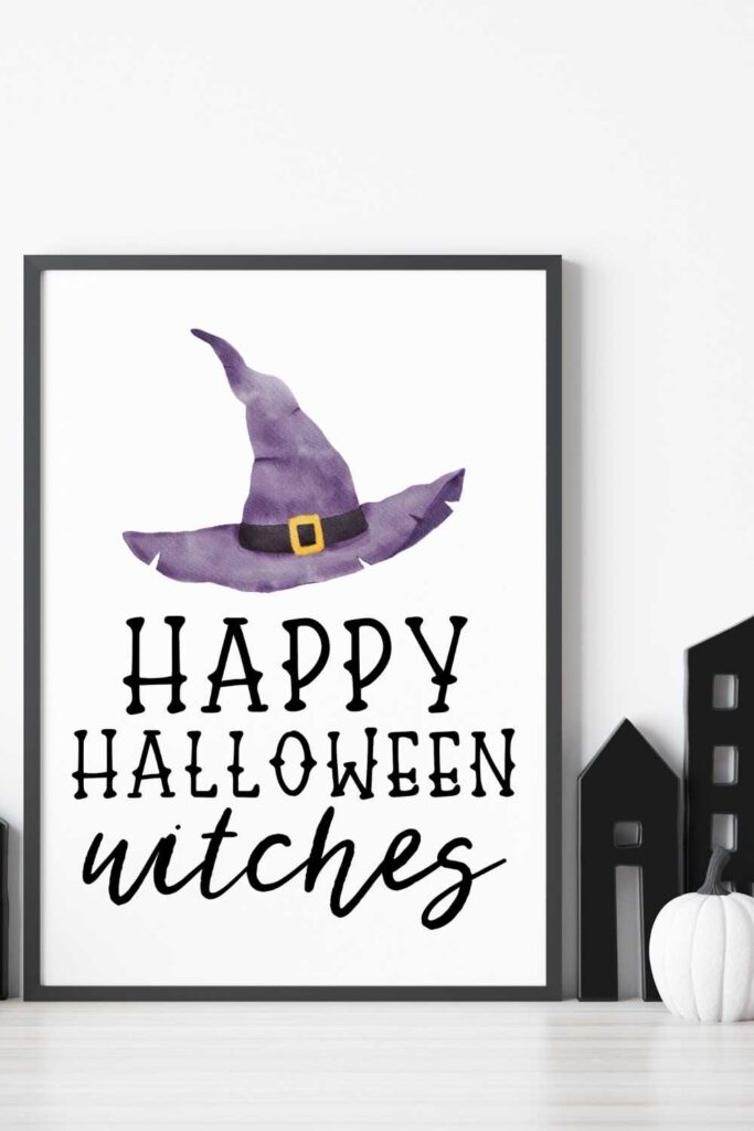 Happy Halloween printable sign