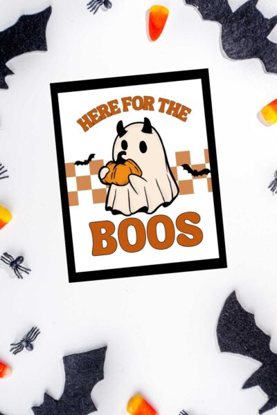 Here for the boos retro sign