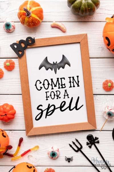 come in for a spell halloween sign