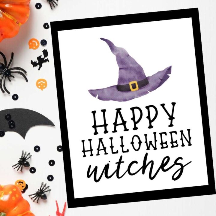 happy halloween witches sign