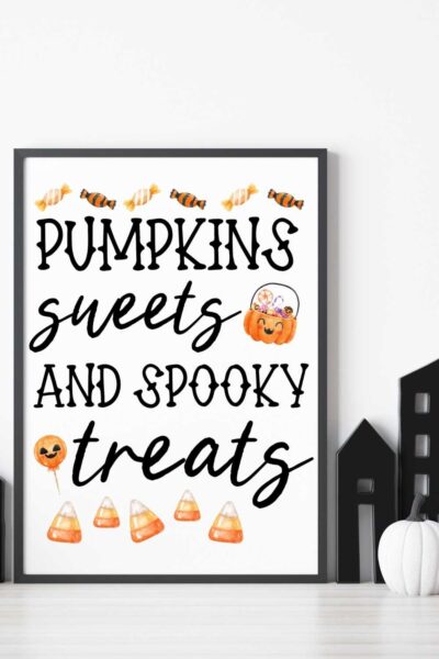 printable Halloween sign