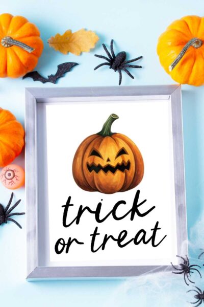 trick or treat printable sign