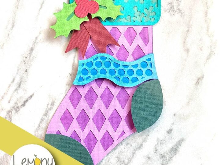 Image for Free 3D Layered Christmas Stocking Papercraft