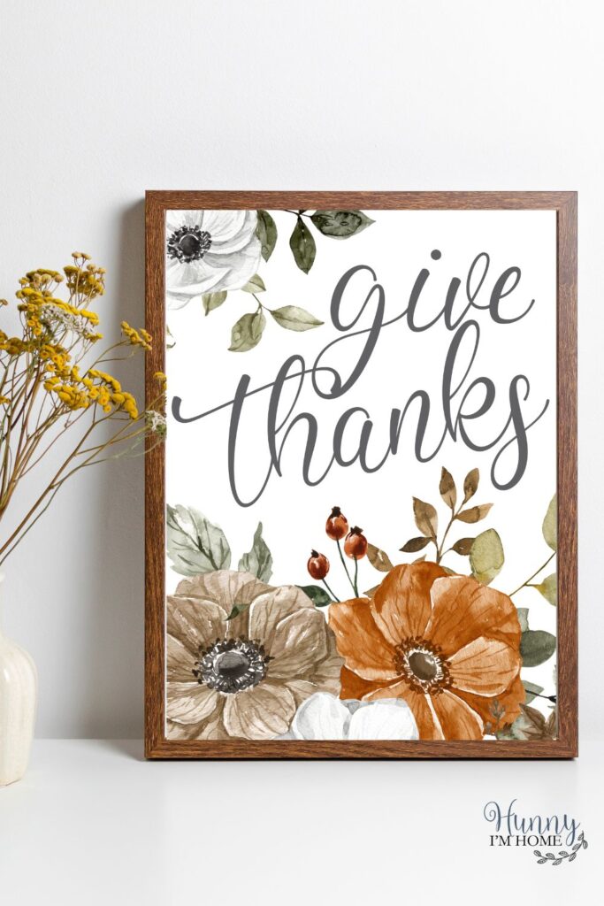 printable thanksgiving decor diy