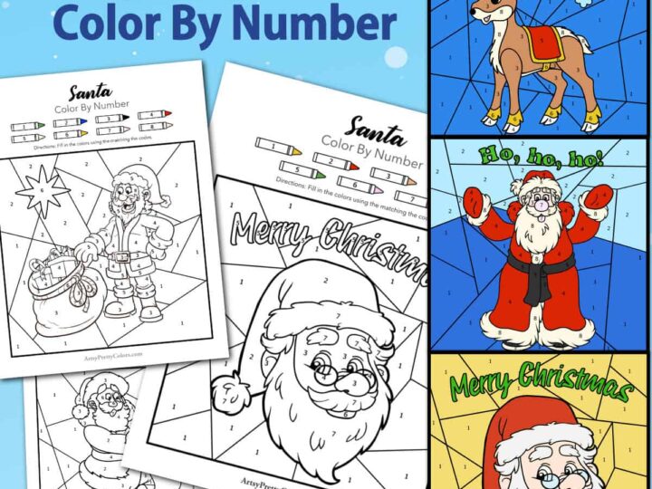 Image for Santa Color By Number: Free Coloring Printables