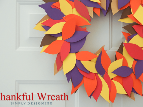 Image for Simple Thankful Wreath Thanksgiving Craft