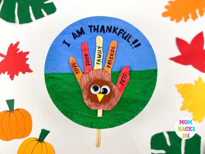 Image for Thankful Turkey Handprint Paper Plate Craft