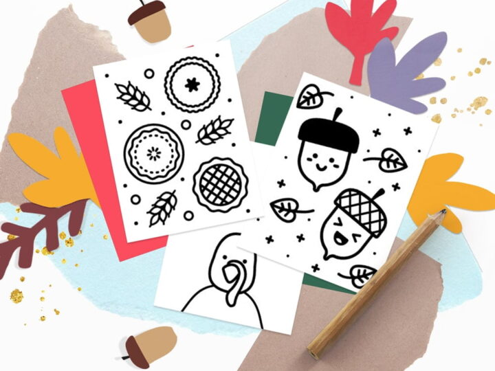 Image for Mini Thanksgiving Coloring Books 