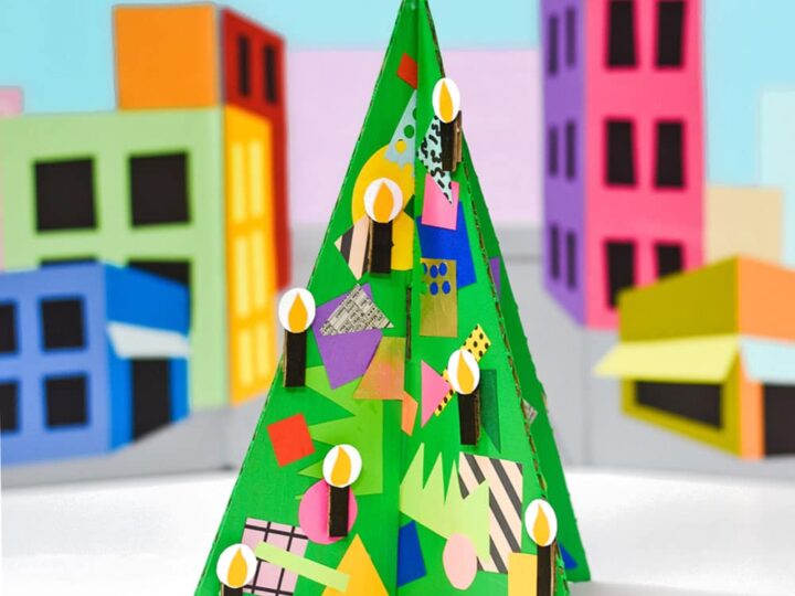 Image for Make A DIY Cardboard Christmas Tree Craft for Kids