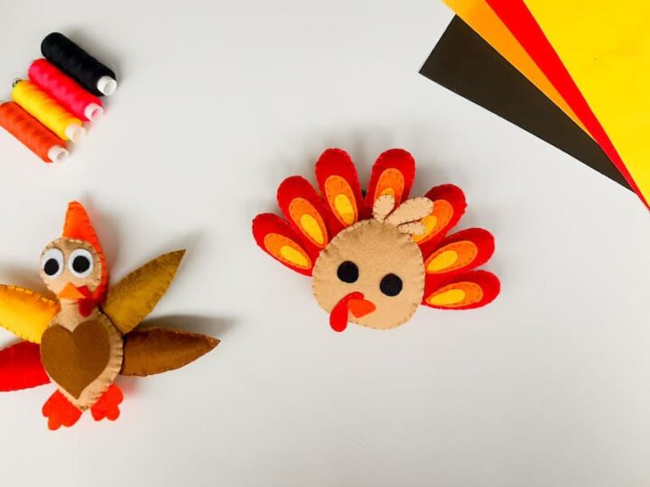 Image for Thanksgiving Felt Turkey Craft (Free pattern!)