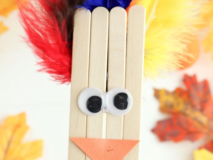 how to make a popsicle stick turkey